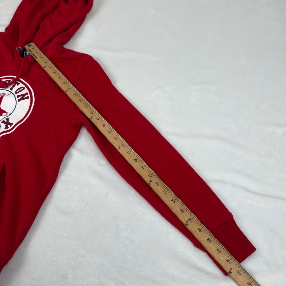 47' Brand Boston Red Sox Mens Medium Red Fleece Pullover Hoodie MLB Baseball - Picture 7 of 10